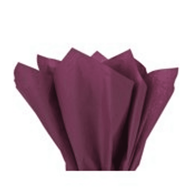 Burgundy Tissue Paper Squares, Bulk 24 Sheets, Premium Gift Wrap