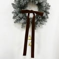 thumbnail image 1 of Burgundy Velvet Ribbon Bows - Versatile Hanging Bow Decor for Front Door Mantle Porch Wedding,Velvet Bow Pendant with Bells,Holiday Tree Wreath Topper,Thoughtful Christmas Gift, 1 of 6