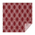 thumbnail image 1 of Burgundy and White Wavy Pattern Square Tablecloth,Waterproof Square Table Cover,Wipeable Spillproof Washable Table Cover for Home Kitchen Party Decor 60"x60"(152x152cm), 1 of 6