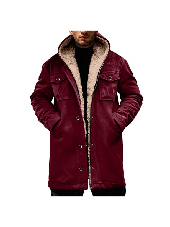 Lounge Coats for Women Men Long Sleeve Fleece Lined Wool Color Block Warm Fuzzy Jacket Hoods Windbreaker Coat Mens Women 2026