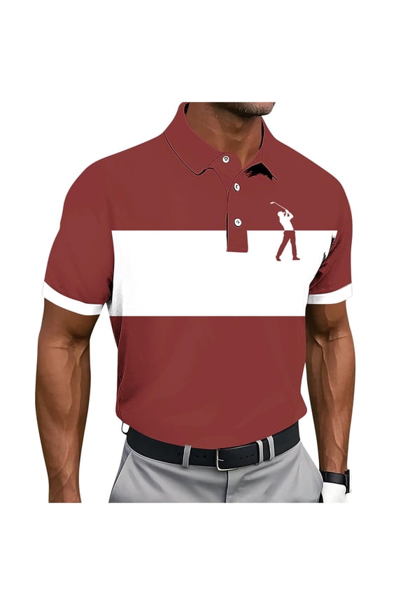 Burgundy Wine Mens Casual Button Top Short Sleeve Blouses for Man Collared High Neck Spandex Geometry Graphic Fall Summer Shirts 2026 Clothes Country Concert Y2K 5XL