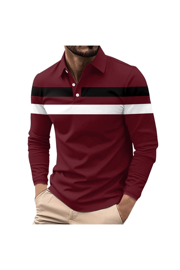 Burgundy Wine Print T Shirts for Man Summer Fall Long Short Sleeve Collared Turtle Neck Lounge Fish Net Tops Shirts Man 2026 Clothes Y2K M