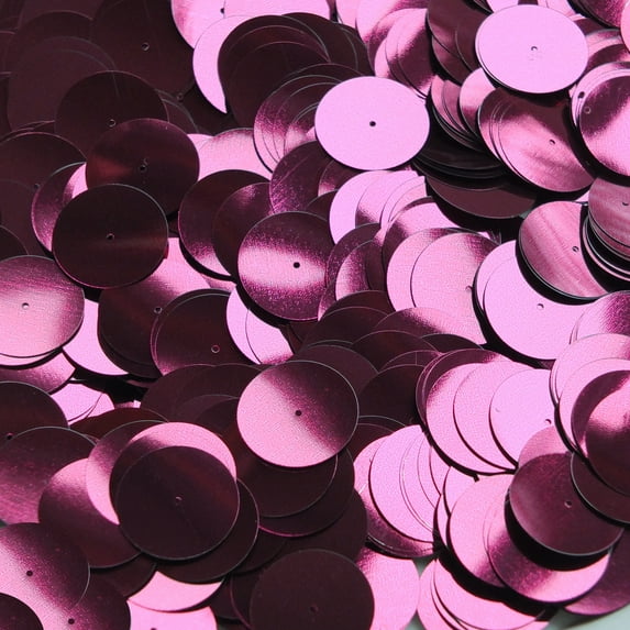 Burgundy Wine Red Sequins 20mm Shiny Metallic Made in USA