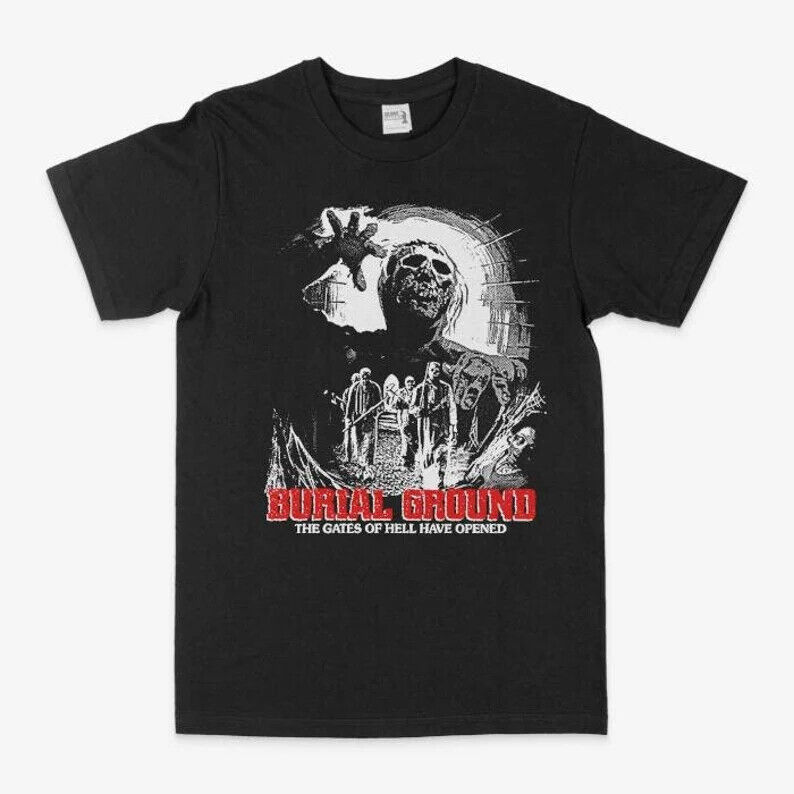 Burial Ground Horror Movie T Shirt 1981 Halloween Vintage Graphic Goth