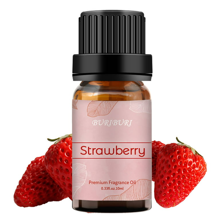 Buriburi Strawberry Essential Oil 10 ml (1/3 oz) 100% Pure, Undiluted,  Natural Aromatherapy