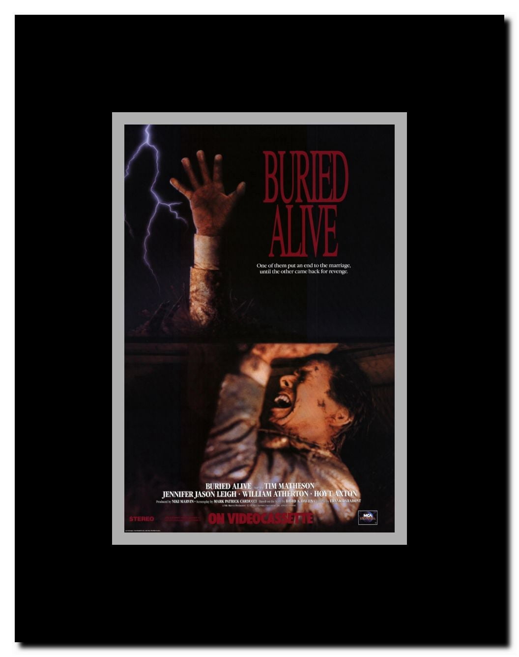 Buried Alive Framed Movie Poster