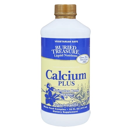 Buried Treasure Calcium Plus Whole Food Complex Liquid, French Vanilla, 16 Fl Oz