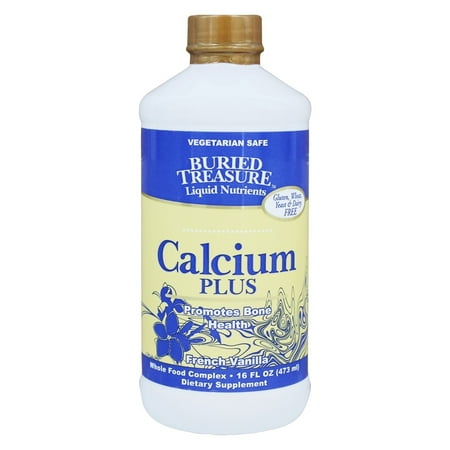 Buried Treasure Calcium Plus Whole Food Complex Liquid, French Vanilla, 16 Fl Oz