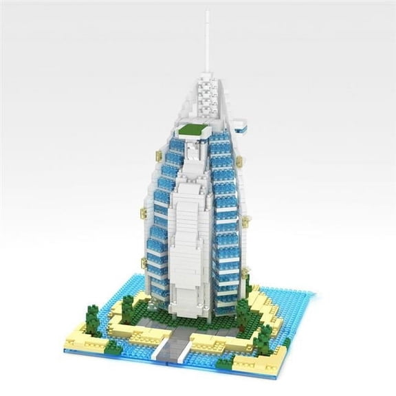 Burj Al Arab Hotel in Dubai Micro Blocks Set