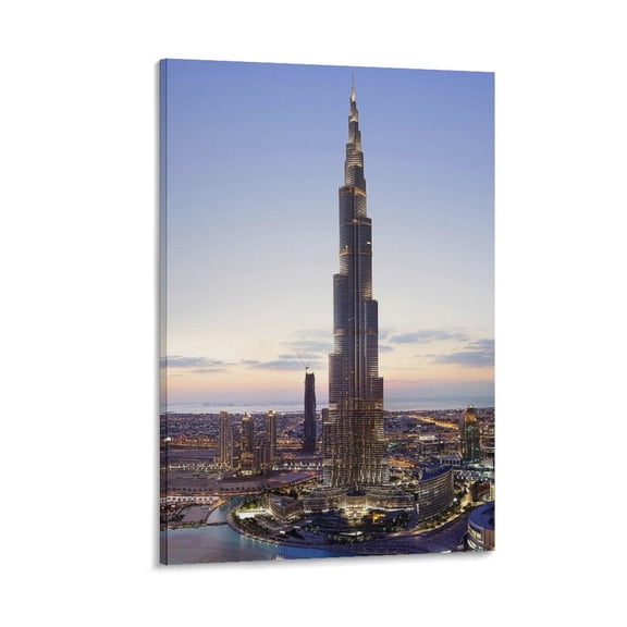Burj Khalifa Dubai United Arab Emirates Gifts Canvas Painting Poster Wall Art Decorative Picture Prints Modern Decor 12x18inch(30x45cm)