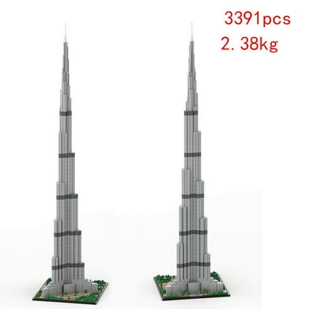 Burj Khalifa Modular Buildings Blocks Skyscraper MOC-131908 Bricks Toy Set 1:800
