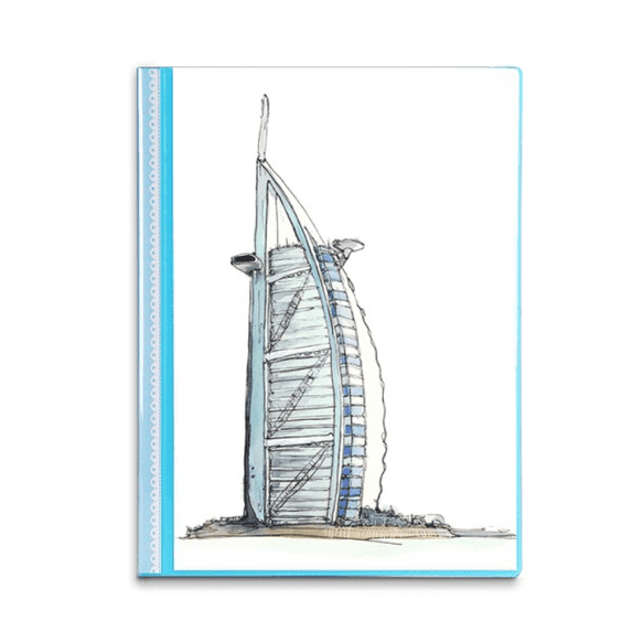 Burj al-Arab luxury hotel Dubai Book Sheet Protectors Portfolio Binder Folder