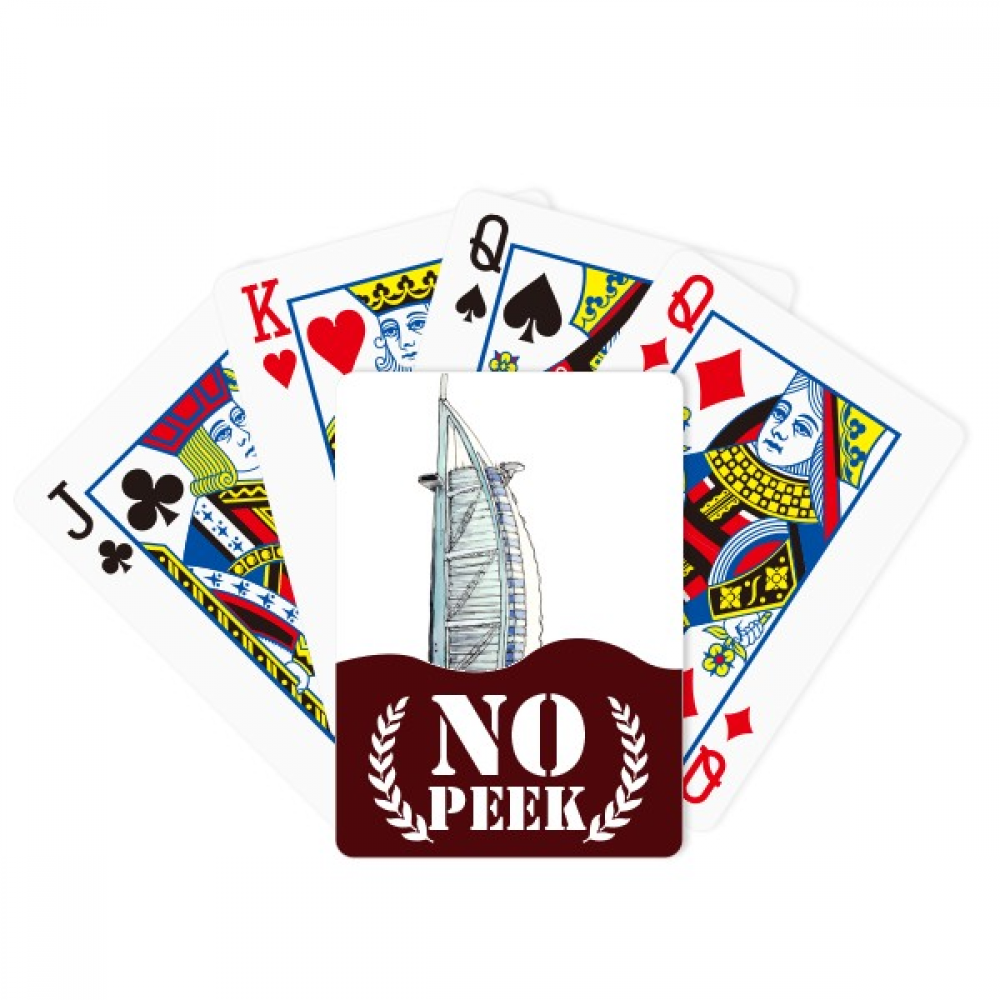 Burj alArab luxury hotel Dubai Peek Poker Playing Card Private Game