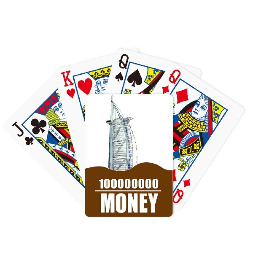 Burj alArab luxury hotel Dubai Poker Playing Card Funny Hand Game