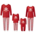 thumbnail image 1 of Burkashear Christmas Pajamas for Family Long Sleeve Santa Letter Print Tops and Pants Set Holiday Sleepwear, 1 of 10