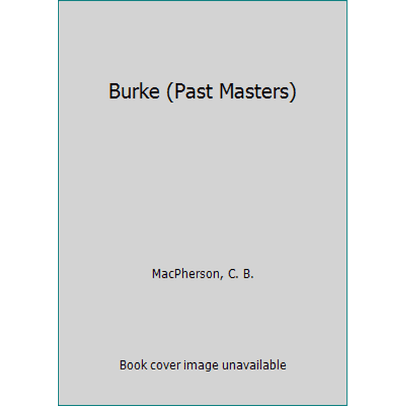Pre-Owned Burke (Past Masters) (Paperback) 0192875183 9780192875181
