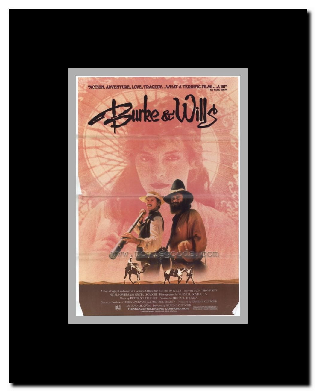 Burke & Wills Framed Movie Poster