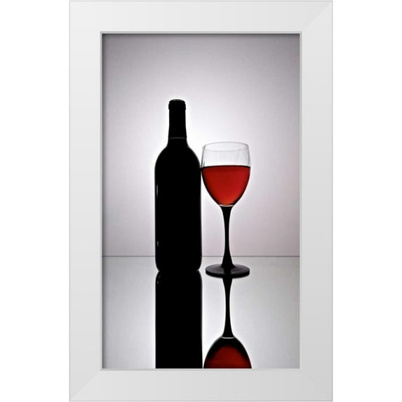 Burkhart, Monika 10x14 White Modern Wood Framed Museum Art Print Titled - Wine Reflections III