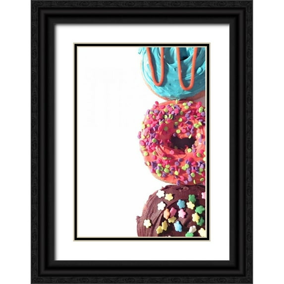 Burkhart, Monika 11x14 Black Ornate Wood Framed with Double Matting Museum Art Print Titled - Doughnut Line II