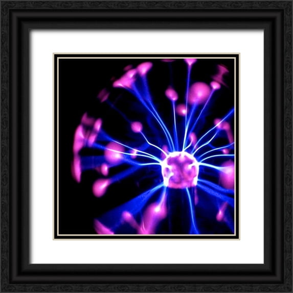 Burkhart, Monika 12x12 Black Ornate Wood Framed with Double Matting Museum Art Print Titled - Electricity II