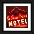 thumbnail image 1 of Burkhart, Monika 12x12 Black Ornate Wood Framed with Double Matting Museum Art Print Titled - La Casa Grande Motel, 1 of 4