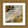 thumbnail image 1 of Burkhart, Monika 12x12 Gold Ornate Wood Framed with Double Matting Museum Art Print Titled - Abstract Reflections II, 1 of 4