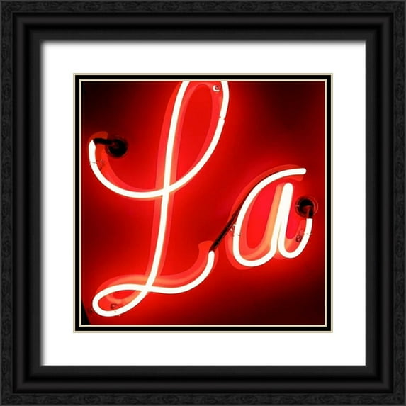 Burkhart, Monika 15x15 Black Ornate Wood Framed with Double Matting Museum Art Print Titled - La