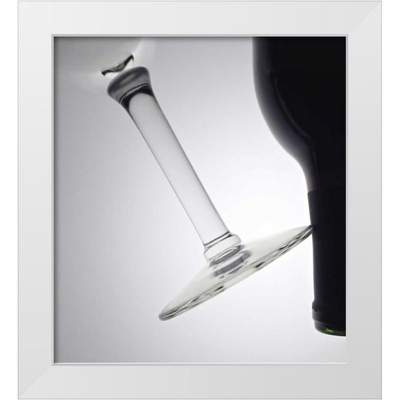 Burkhart, Monika 15x16 White Modern Wood Framed Museum Art Print Titled - Wine Curves II