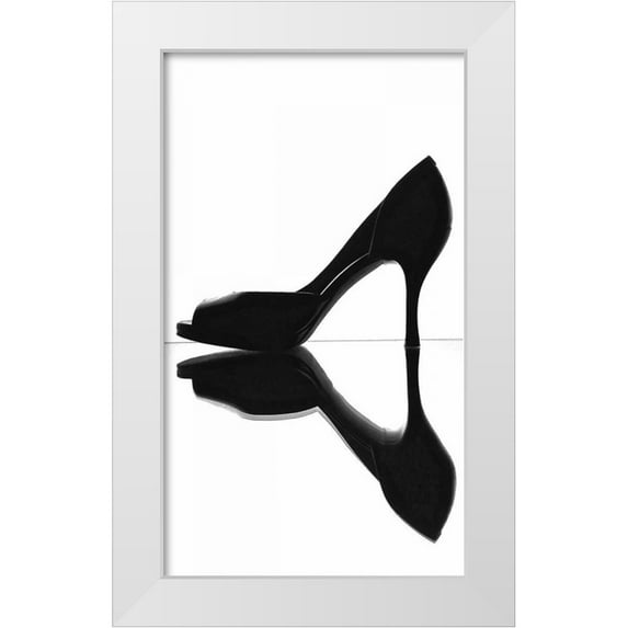 Burkhart, Monika 15x24 White Modern Wood Framed Museum Art Print Titled - High Heels Reflection II