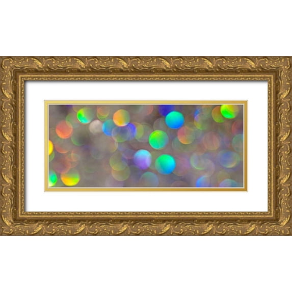 Burkhart, Monika 32x16 Gold Ornate Wood Framed with Double Matting Museum Art Print Titled - Glitter Bokeh