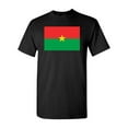 thumbnail image 1 of Burkina Faso Country Flag Adult DT T-Shirt Tee, 1 of 2
