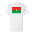 thumbnail image 1 of Burkina Faso Country Flag Adult DT T-Shirt Tee, 1 of 2