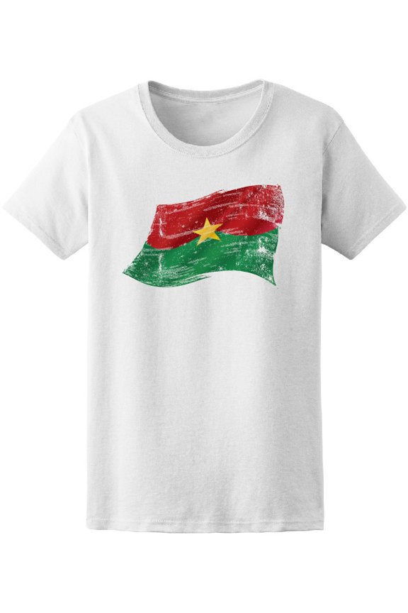 Burkina Faso Grunge Waving Flag  T-Shirt Men -Image by Shutterstock, Male Medium