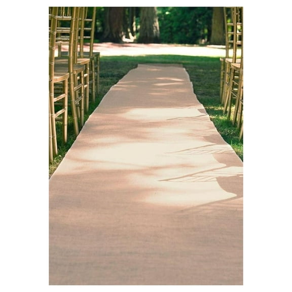 Burlap Aisle Runner 30x100 ft - Natural Jute Wedding Runner for Rustic Country Chic Decor - Eco-Friendly Event Flooring - Ceremony Decoration