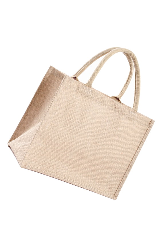 Burlap Bag Shopping Jute Pouch Handbags Leisure Large Canvas Tote Reusable Grocery