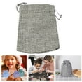 thumbnail image 1 of Burlap Bags with Drawstring, Hessian Jute Bags, Linen Jewelry Pouches, Gift Bags Jewelry Pouches Sacks for Wedding Party and DIY Craft, 1 Pcs, 4.72x3.54", 1 of 8