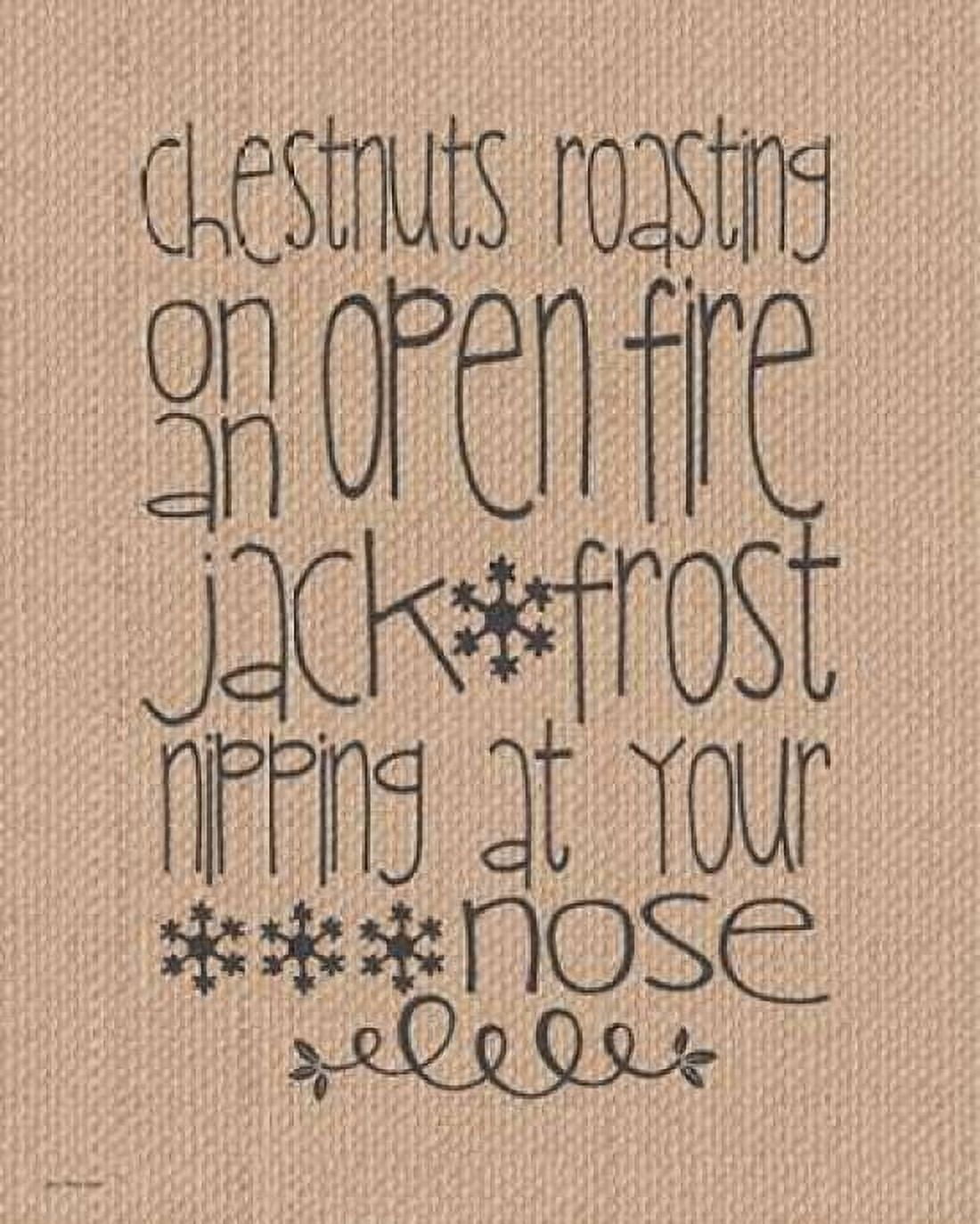 Burlap Chestnuts Roasting Canvas Art - Jo Moulton (24 x 30)
