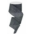 thumbnail image 1 of Burlap Cross Royal Wired Ribbon - Solid Grey - 2.5 Inches X 50 Yards, 1 of 2