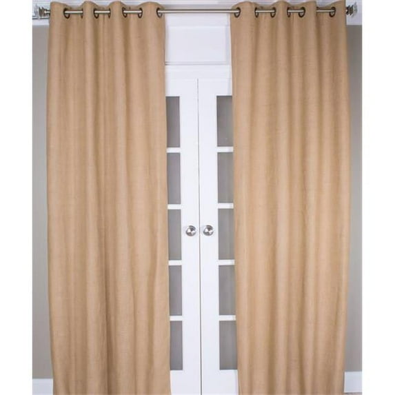 Burlap Curtain Panel - Butter - 96 in.