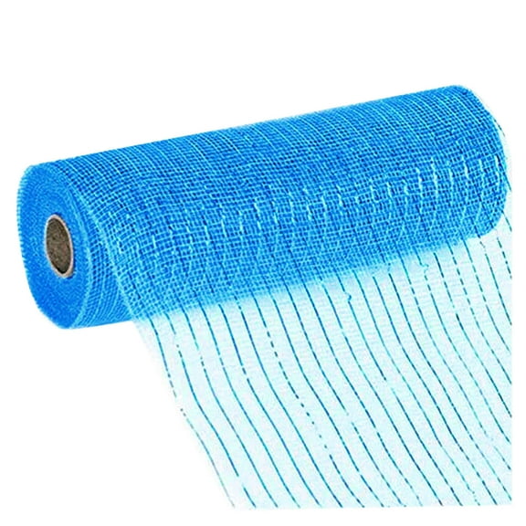 Burlap Deco Mesh 10 Inch Wide Deco Poly Decorative Mesh Ribbon Wrapping Ribbon For Home Door Wreath Stationery Organizer Drawers Folding Craft Table with Storage Wall Craft Organizers And Storage