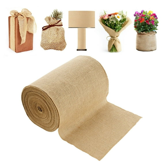 Burlap Fabric Roll - 14" x 150 ft - Natural Jute for Tree Wrapping, Garden Crafts, DIY Projects