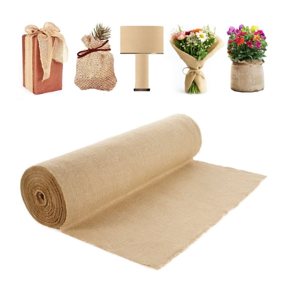 Burlap Fabric Roll 36x150 ft - Jute Burlap for Crafts, Weddings, Garden - Rustic Decor & Tree Wrap - Durable Natural Hemp Fiber