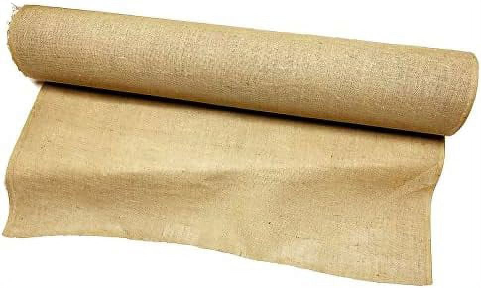 Burlap Fabric roll 4648" Wide X 60 Feet Long Tight Weaved Jute
