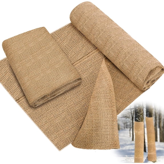 Burlap Fabrics Roll  Wraps Protector Winter Frost Plant Blankets Cloth Weed Barrier Fabric Garden Plants for Winter Outdoor Trees Shrubs Party