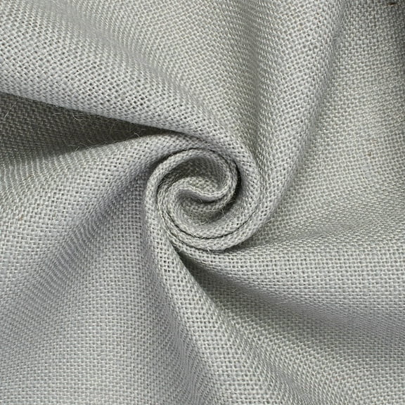 Burlap Gunny Hessian 100% Natural Sustainable Jute 60/61" Fabric By The Yard - Silver