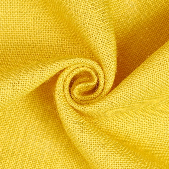 Burlap Gunny Hessian 100% Natural Sustainable Jute 60/61" Fabric By The Yard - Yellow