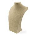 thumbnail image 1 of Burlap Jewelry Neckform 18" Tall Jewelry Bust - Jewelry Display, 1 of 1