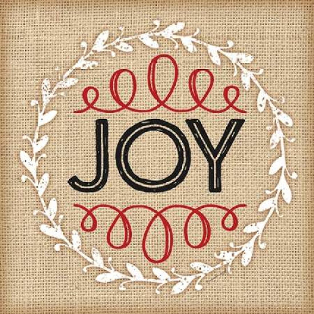 Burlap Joy Canvas Art - Jennifer Pugh (24 x 24)