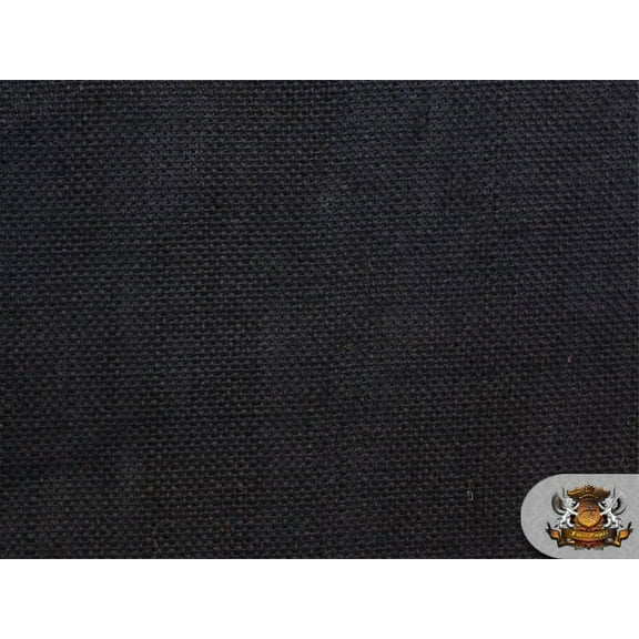 Burlap Jute BLACK Fabric / 58" / Sold by the yard