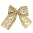 thumbnail image 1 of Burlap Jute Bow Christmas Ribbon, Natural, 5-Inch, 1 of 1